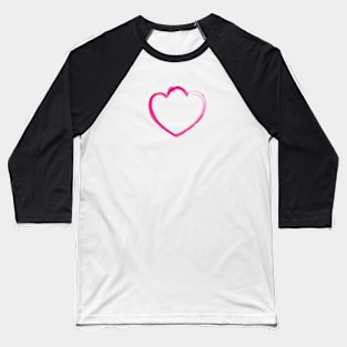 Mutant Heart Pink Baseball T-Shirt